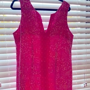 Lilly Pulitzer pink and white dress